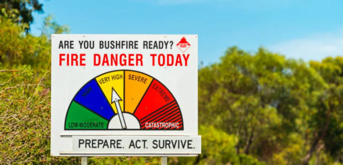 Featured image — Survive & Thrive part 1 — a roadside fire-danger sign reading 'Prepare. Act. Survive.'