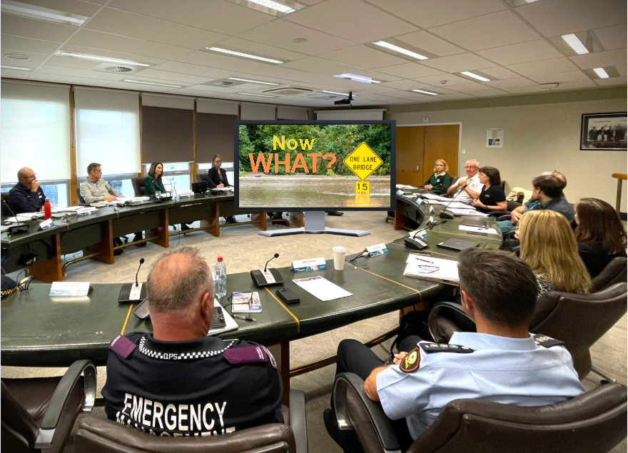 Stratgic Table image 3 Corporate and Emergency Services people sitting at a table